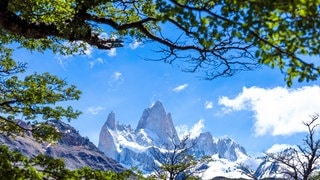 Blick auf den Berg Fitz Roy in den argentinisch-chilenischen Anden.
