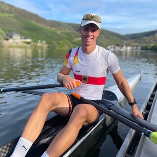 Im August ist Aron Schäfer U19-Rudwerweltmeister geworden.