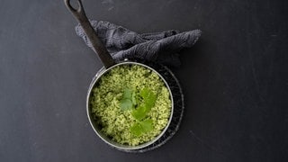 Smaragdgrüner Couscous