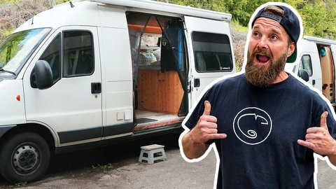 Chris lebt Vollzeit in seinem selbst ausgebauten Camper-Van.