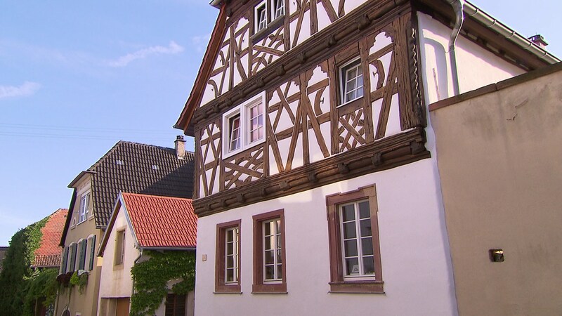 Ein Fachwerkaus in Burrweiler