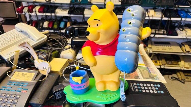Winnie Puuh als Telefon: Ein Schmucktelefon aus Deutschland aus den 1980er-Jahren. 