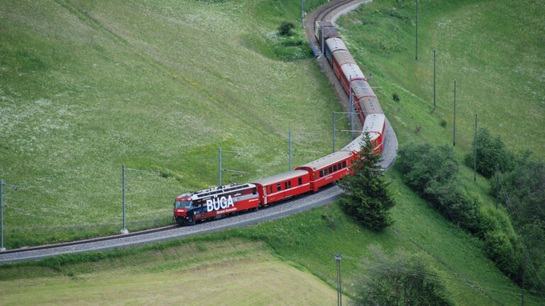 Albulastrecke bei Bergün