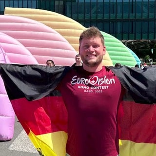 Gast und ESC-Fan Lukasz Pietzarek
