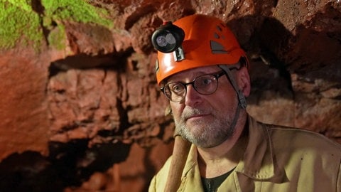 Bergbau-Ingenieur Christian Wild im Schmittenstollen