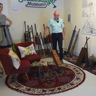 Alois Steffgen hat ein eigenes Staubsauger-Museum aufgebaut