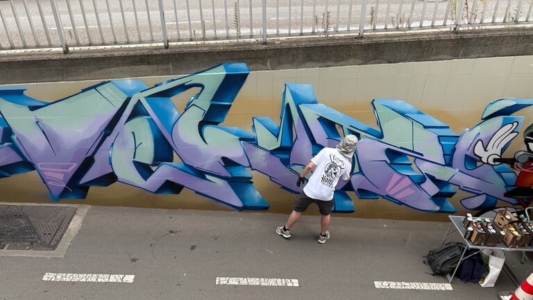 Graffiti Kunst des Ulmer Künstlers Milo 