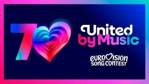 Logo „70 Jahre Eurovision Song Contest“ 