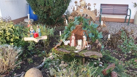 Eine Krippe des Krippenwegs am Allerheiligenberg in Niederlahnstein