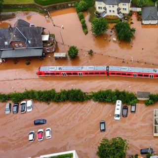 Der Ort Kordel wurde bei der Flutkatastrophe 2021 von der Kyll überschwemmt. 