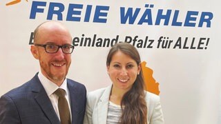 Doppelspitze bei den Freien Wählern Rheinland-Pfalz: Christian Zöpfchen und Lisa-Marie Jeckel wurden zu den neuen Vorsitzenden gewählt.