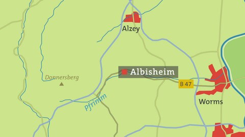 Karte von Albisheim