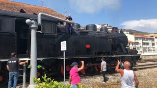 Wasserfassen in Pinhão, rund 120 Kilometer entfernt von Porto. Pinhão, das Zentrum des Portwein-Anbaugebietes Alto Douro.