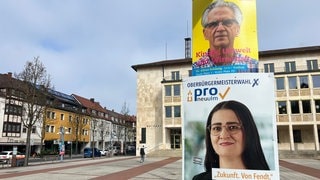 Lächelnde und ernste Gesichter: Auch in Bayern wird gewählt, hier sind es die kommunalen Gremien und Oberbürgermeister.