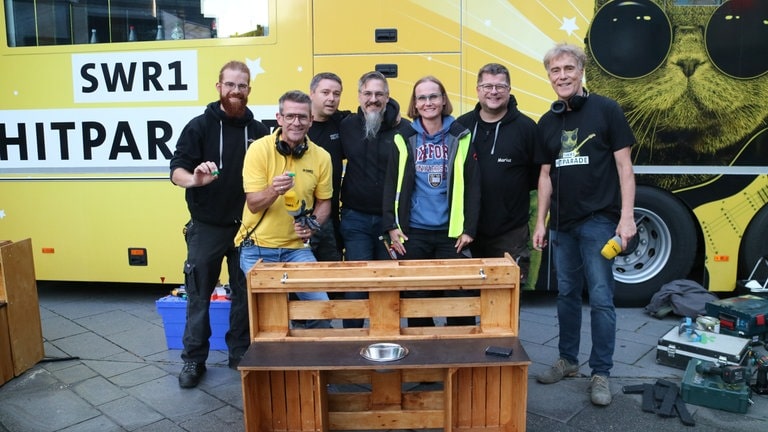 Das Team vom Verein "Abenteuer helfen" mit Frank Jenschar und Hanns Lohmann