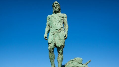 Die Statue von Odysseus
