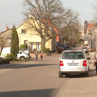 Die Hauptstraße in Obersimten
