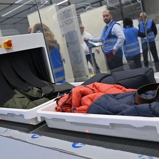 Probebetrieb des neuen Flugsteigs am Terminal 1 im Modul A am Flughafen Franz-Josef-Strauss in München