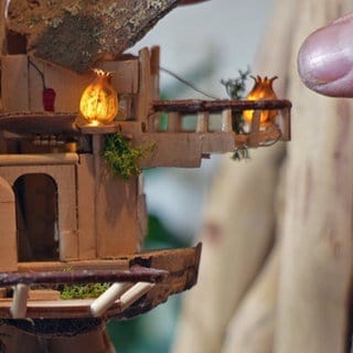Mini-Baumhaus für Wichtel