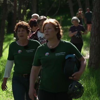 Petra Klinger und Andrea Schad führen durch den Schwäbisch-Fränkischen Wald