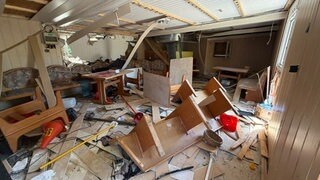 Ein Bild der Verwüstung: Mitte Mai haben Unbekannte im Vereinsheim des TSV Senden gewütet. 