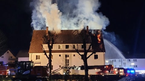 Hausbrand in Bonndorf an Silvester. Eine Person kam ums Leben.