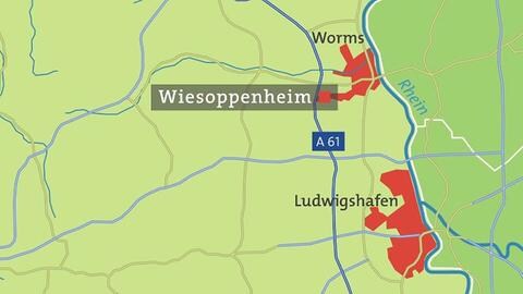 Karte von Wiesoppenheim