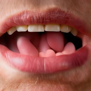 Kristina Lenz & Alex Simon Klug, Videostill „read my lips“, Videoinstallation
