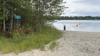 Die Segelzone am Baggersee Giesen in Dettenheim