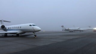 Am Bodensee-Airport Friedrichshafen parken derzeit Privat-Jets, von Gästen, die zum Weltwirtschaftsforum nach Davos gereist sind.
