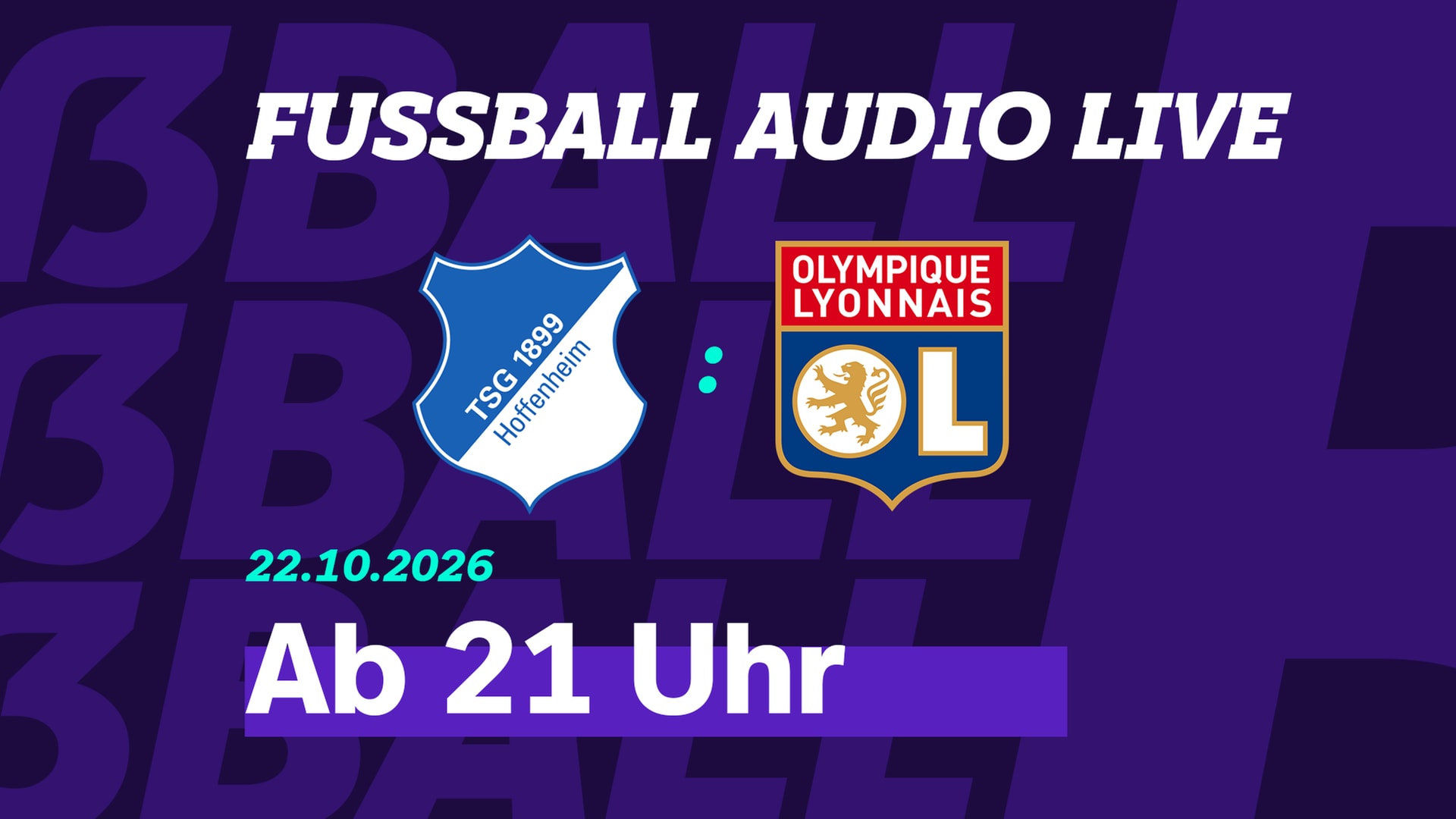 Live im Audiostream: TSG Hoffenheim gegen Olympique Lyon