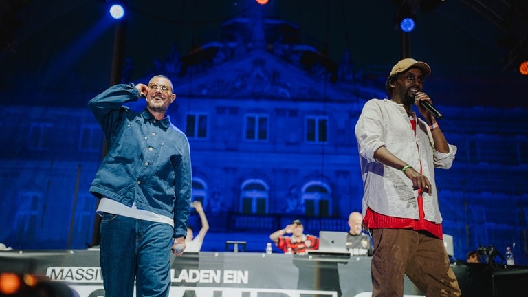 Max Herre und Afrob auf der Bühne