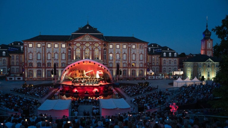 Schloss Bruchsal mit Bühne