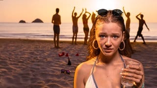 Jugendliche am Strand