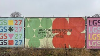 Baustelle der Landesgartenschau in Neustadt