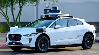 Symbolbild: Waymo-Robotaxi vom Typ Jaguar I-PACE