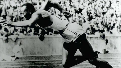 US-Sprinter Jesse Owens bei den Olympischen Spielen 1936