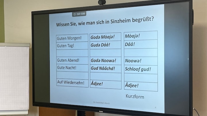 Am Seniorenzenztrum Sinzheim gibt es einen Badisch-Sprachkurs für ausländische Pflegekräfte.