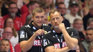 Michel Abt (li.), Trainer der Rhein-Neckar Löwen und der geschasste Maik Machulla