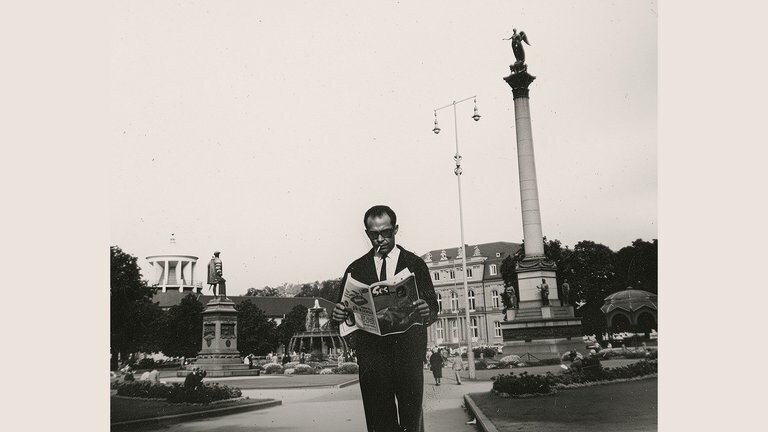 Yaşar Tekin am Schlossplatz in Stuttgart, 1972