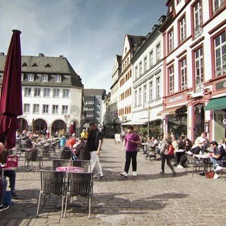 Blick auf einen Koblenzer Platz
