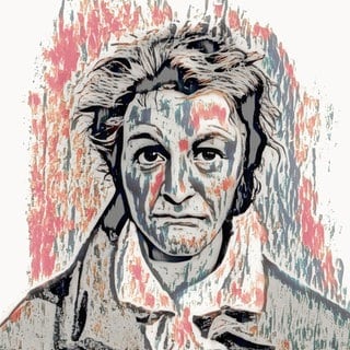 Ernst Theodor Amadeus Hoffmann oder E. T. A. Hoffmann, 1776-1822, digital bearbeitet