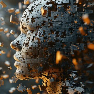 Illusration eines Kopfes, der sich aus vielen Puzzleteilen zusammensetzt: Die meisten Menschen glauben, dass sie sehr gut darin sind, andere Menschen richtig einzuschätzen. Doch Studien zeigen, dass wir unsere Menschenkenntnis oft überschätzen. 