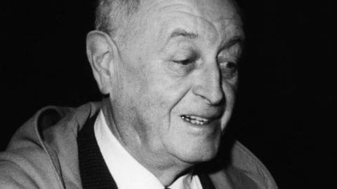 Heinrich Strobel als Leiter der SWF-Musikabteilung 
