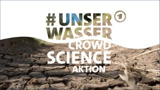 ARD-Schwerpunkt #unserWasser: Ein trockenes Flussbett mitten in Deutschland. Zu wenig Regen lässt Pegelstände in Flüssen, Bächen und Seen sinken. 