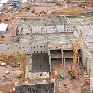 Baustelle von oben