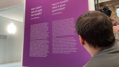 Manche Tafeln enthalten sehr viel Text. Menschen mit Leseschwierigkeiten sind damit schnell überfordert - auch wenn ein Audioguide in Leichter Sprache verfügbar ist.