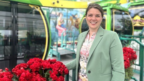 Wiebke Bruch ist Junior-Chefin des Riesenrads auf dem Stuttgarter Frühlingsfest.