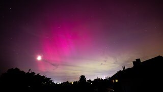 Nordlichter erstrahlen über Karlsruhe